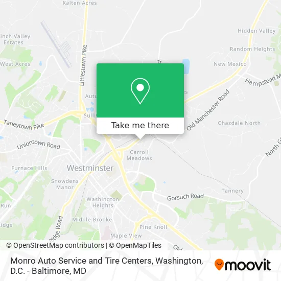 Monro Auto Service and Tire Centers map