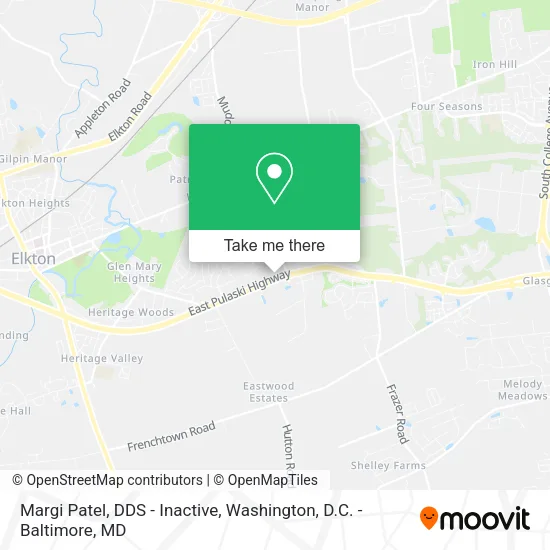 Mapa de Margi Patel, DDS - Inactive