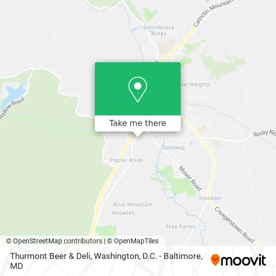 Thurmont Beer & Deli map