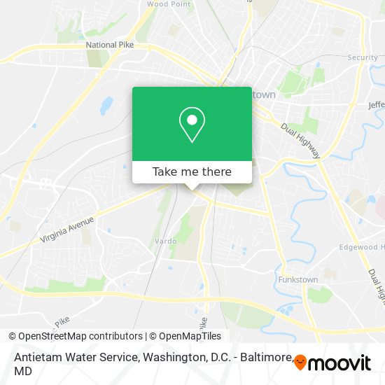 Mapa de Antietam Water Service