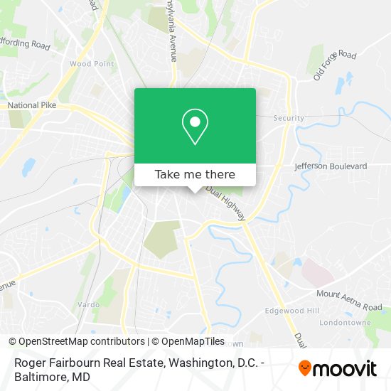 Roger Fairbourn Real Estate map