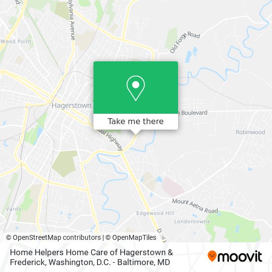 Home Helpers Home Care of Hagerstown & Frederick map