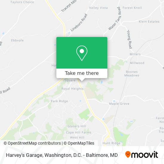 Harvey's Garage map