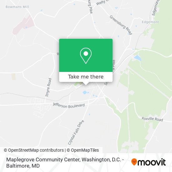 Maplegrove Community Center map