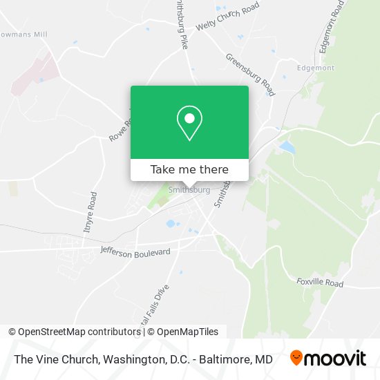 The Vine Church map