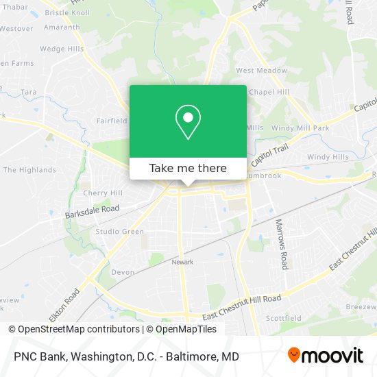 PNC Bank map