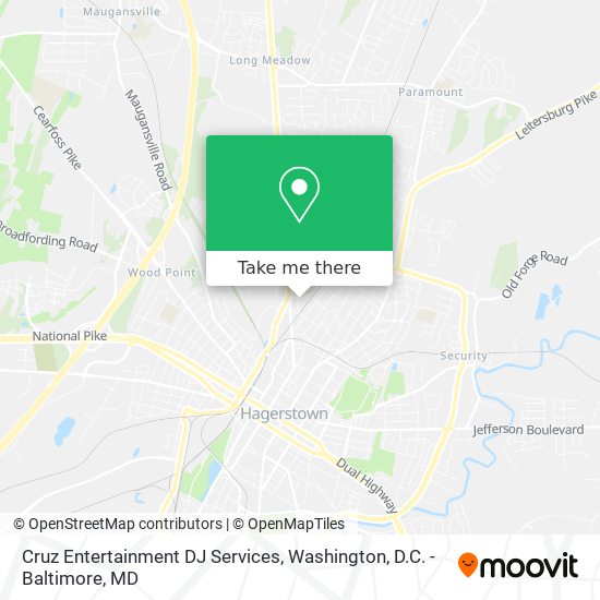 Cruz Entertainment DJ Services map