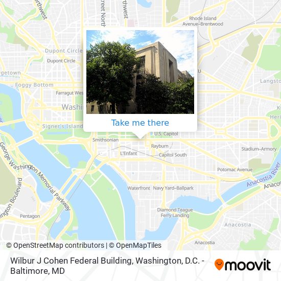 Wilbur J Cohen Federal Building map