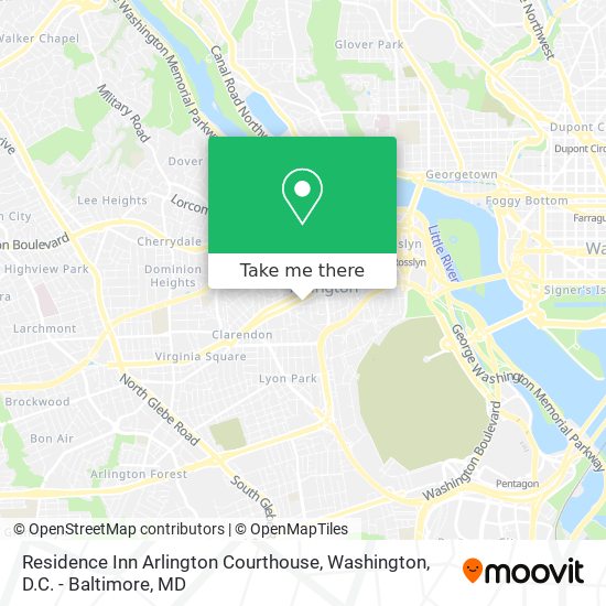 Mapa de Residence Inn Arlington Courthouse