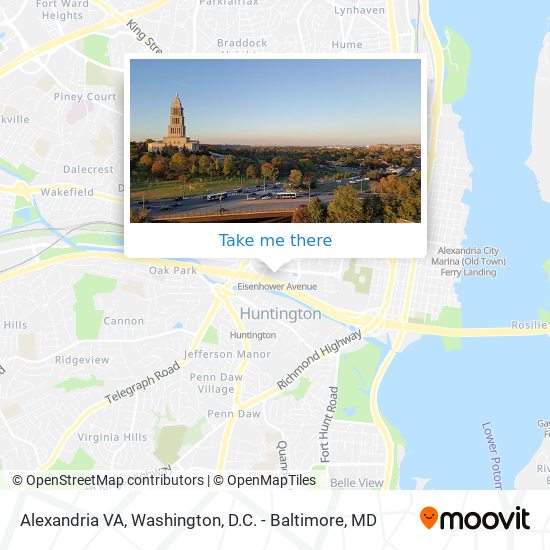 Alexandria VA map