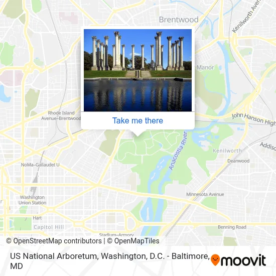 US National Arboretum map