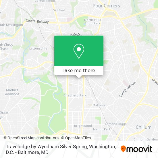 Travelodge by Wyndham Silver Spring map