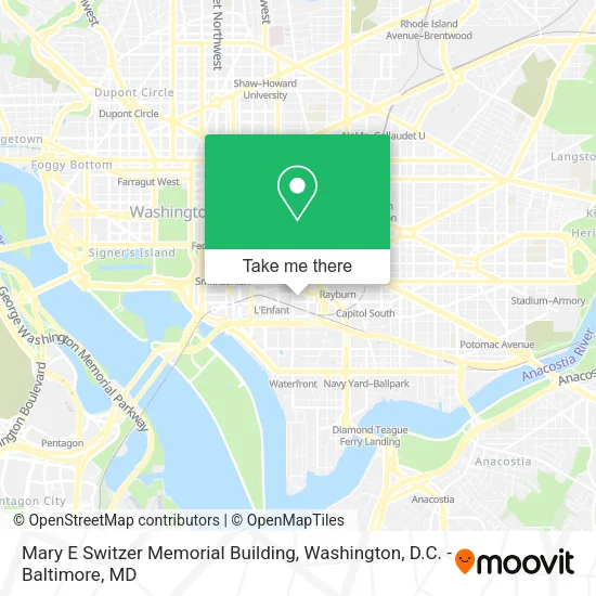 Mapa de Mary E Switzer Memorial Building