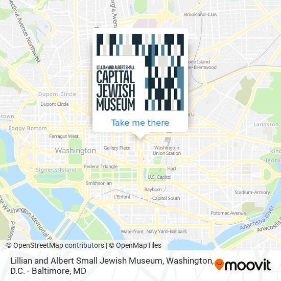 Lillian and Albert Small Jewish Museum map