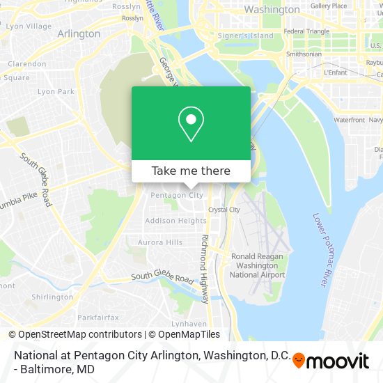 Mapa de National at Pentagon City Arlington