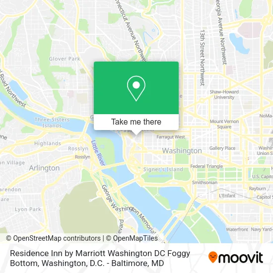 Residence Inn by Marriott Washington DC Foggy Bottom map