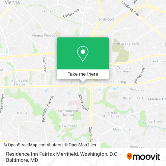 Mapa de Residence Inn Fairfax Merrifield