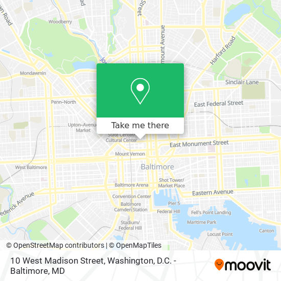 10 West Madison Street map