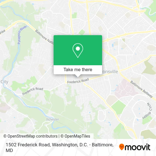 1502 Frederick Road map