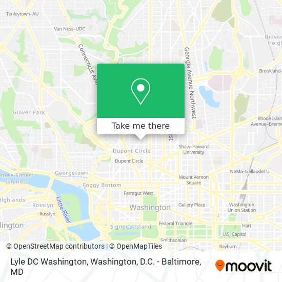 Mapa de Lyle DC Washington