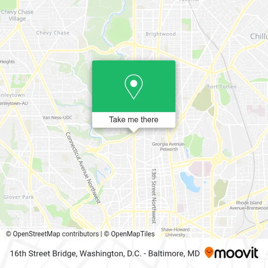 16th Street Bridge map