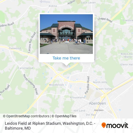 Mapa de Leidos Field at Ripken Stadium