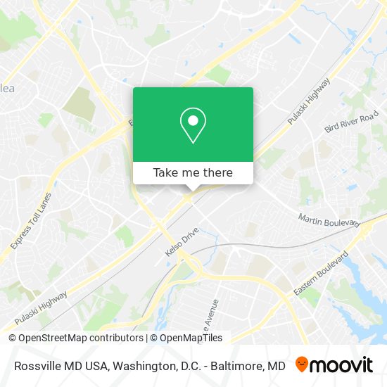 Rossville MD USA map