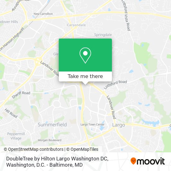 DoubleTree by Hilton Largo Washington DC map