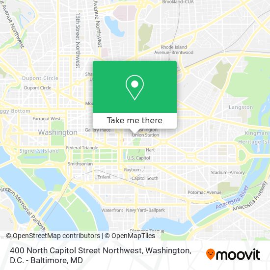 Mapa de 400 North Capitol Street Northwest