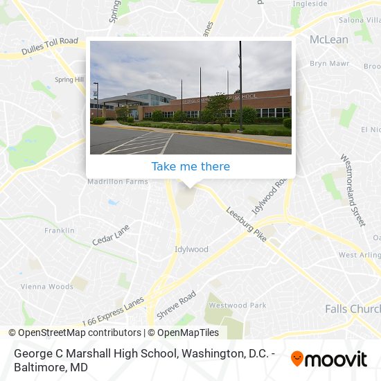 George C Marshall High School map