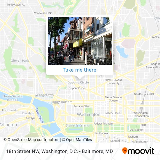 18th Street NW map