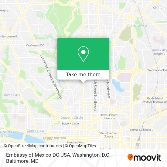 Mapa de Embassy of Mexico DC USA