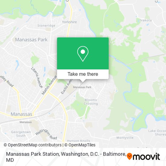 Mapa de Manassas Park Station