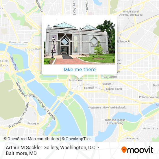 Arthur M Sackler Gallery map