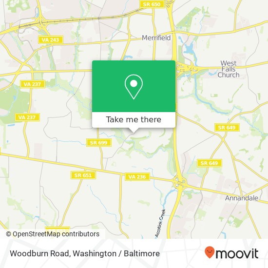 Mapa de Woodburn Road