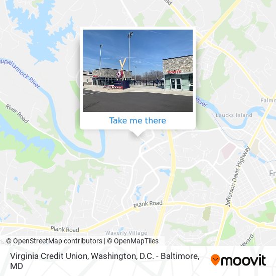 Virginia Credit Union map