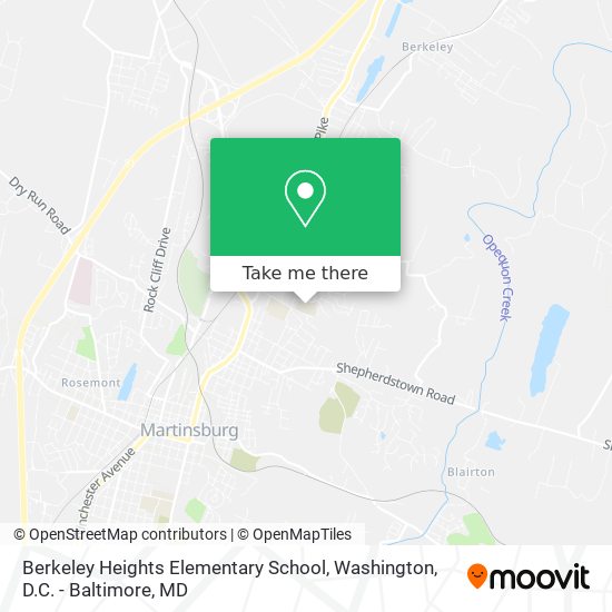 Mapa de Berkeley Heights Elementary School