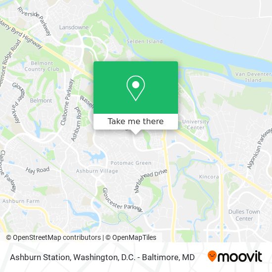 Mapa de Ashburn Station