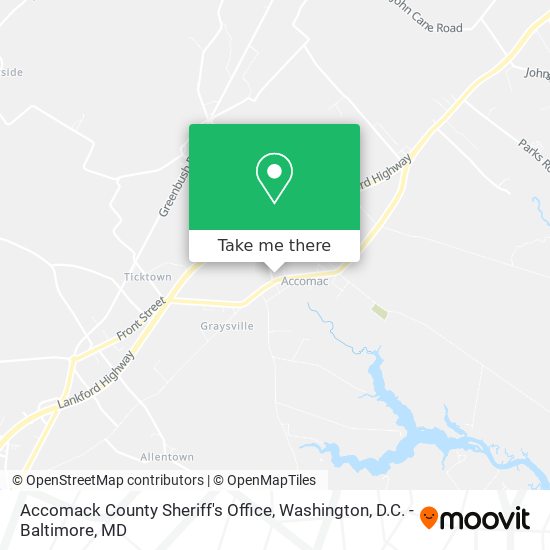 Mapa de Accomack County Sheriff's Office