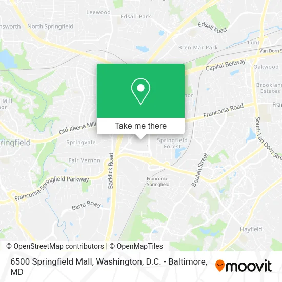 Mapa de 6500 Springfield Mall