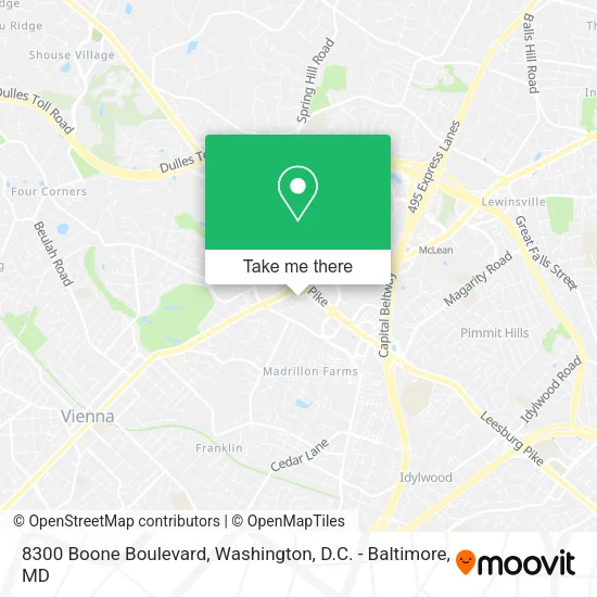 8300 Boone Boulevard map