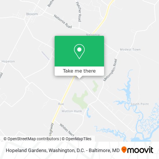 Hopeland Gardens map