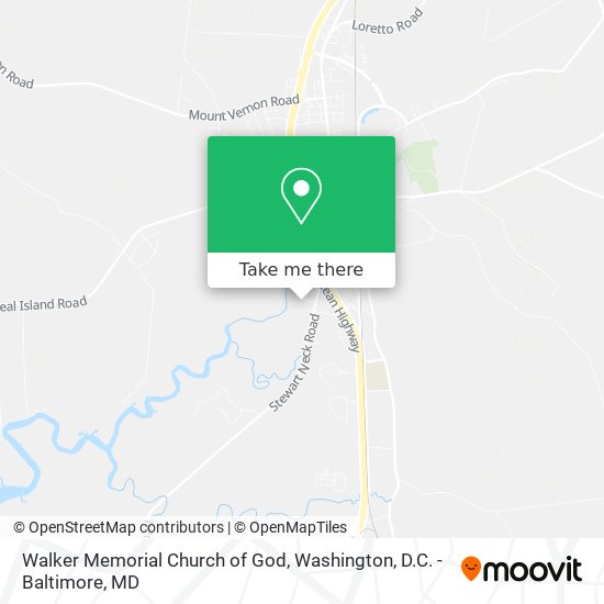 Walker Memorial Church of God map