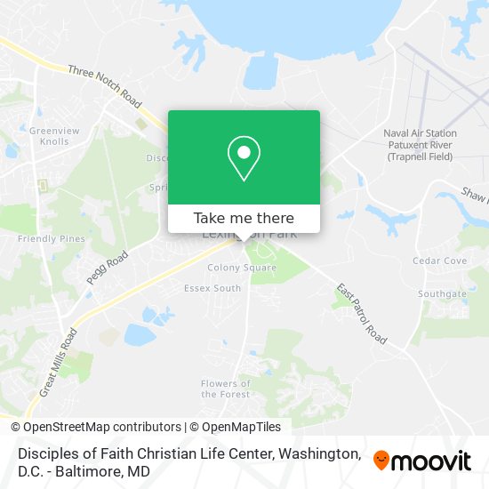 Disciples of Faith Christian Life Center map