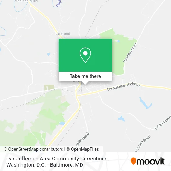 Oar Jefferson Area Community Corrections map