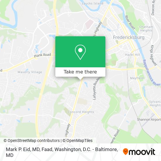 Mark P. Eid, MD, Faad map