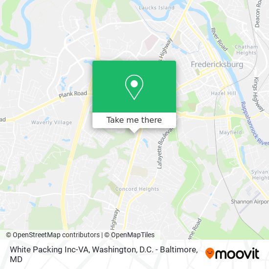 White Packing Inc-VA map