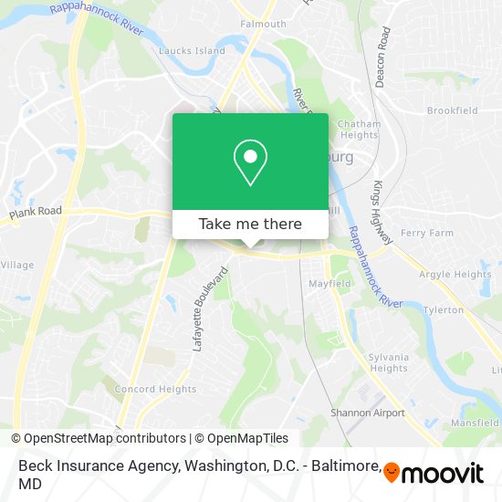 Beck Insurance Agency map