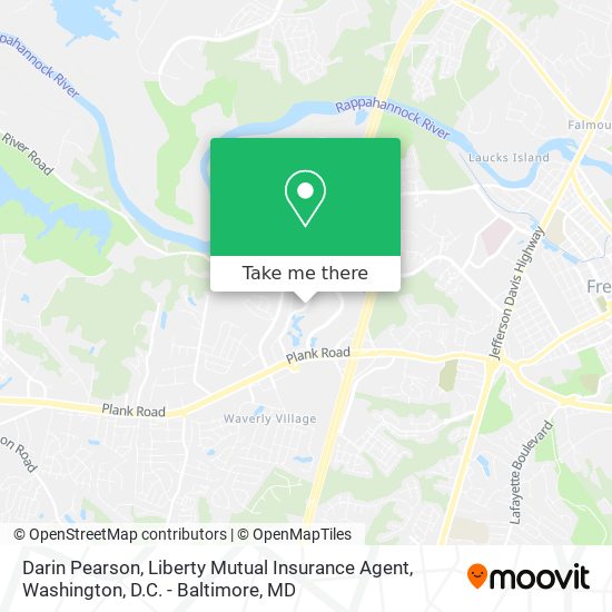 Darin Pearson, Liberty Mutual Insurance Agent map