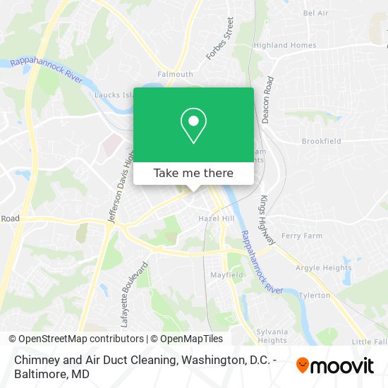 Chimney and Air Duct Cleaning map